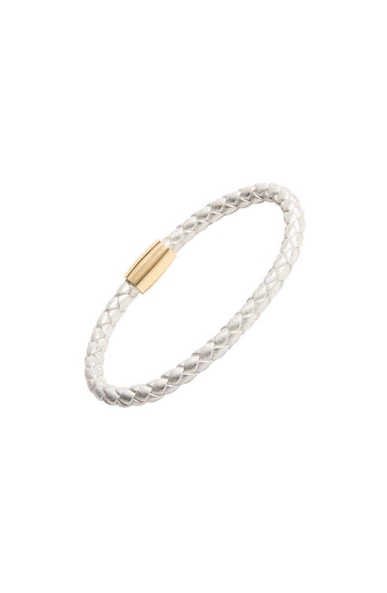 Jan Leslie Calypso Petite Sterling Leather, Main, color, Silver