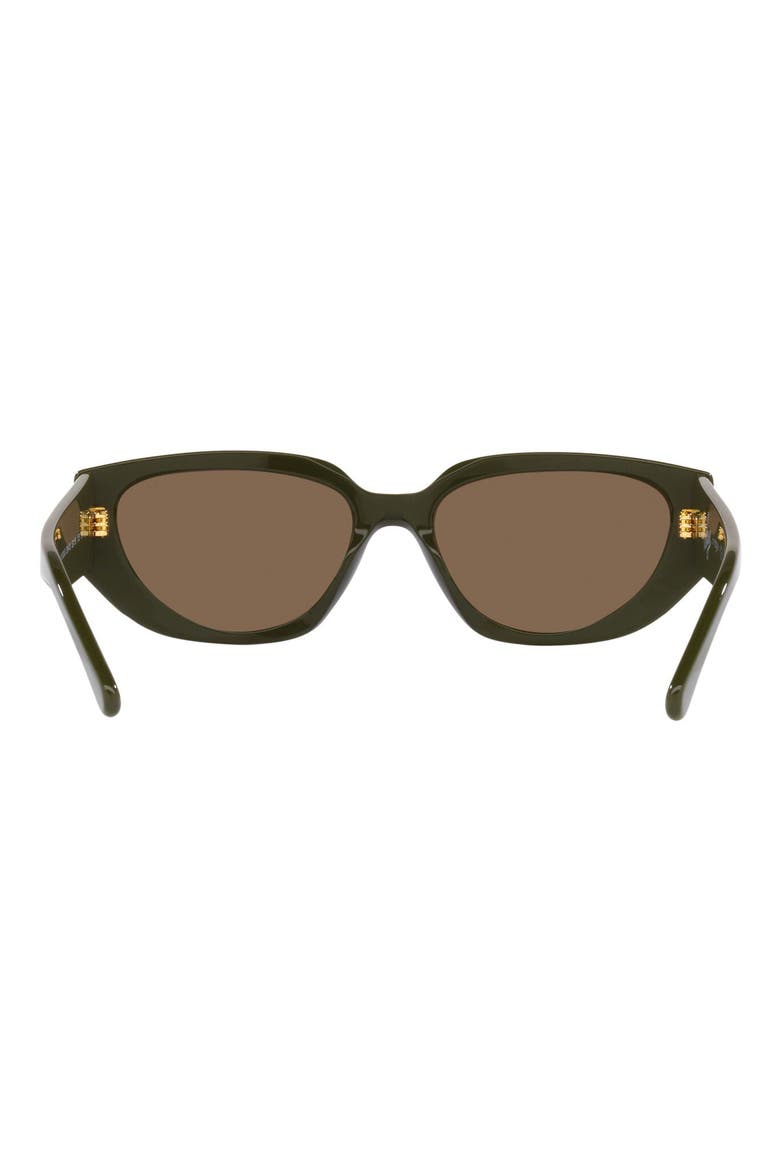 52mm Oval Sunglasses, Alternate, color, GREEN