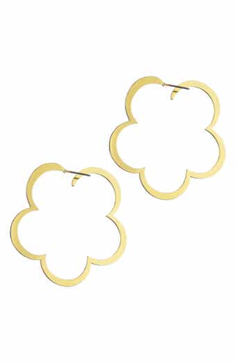 Adornia Clover Hoop Earrings