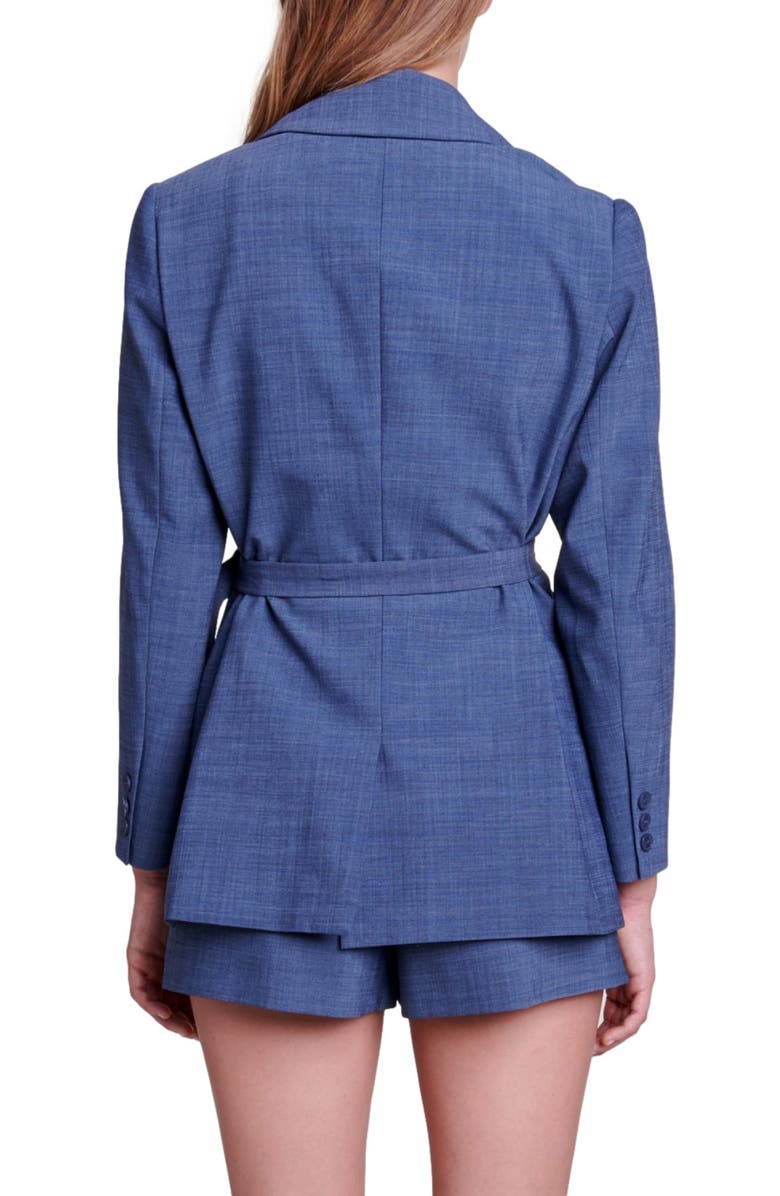 maje Veronica Belted Blazer, Alternate, color, 
