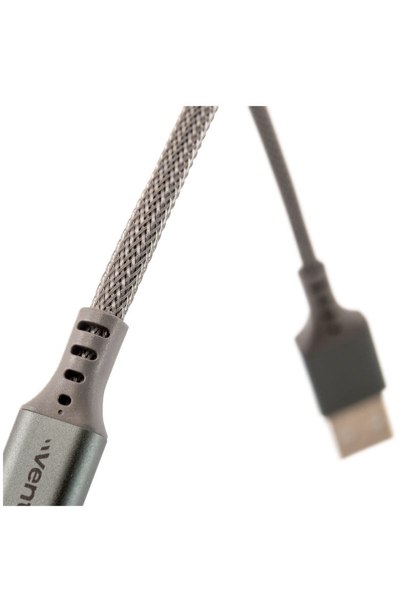 Ventev Alloy USB-C to USB-C High Speed Ultra Durable 10 Foot Cable, Alternate, color, Silver