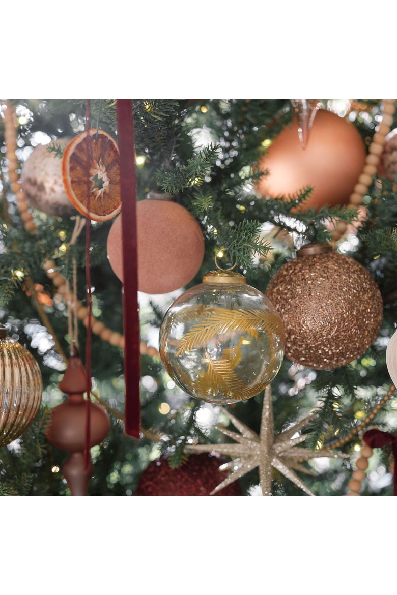2.75" Gold Glitter Starburst Ornament, Alternate, color, Gold Glitter