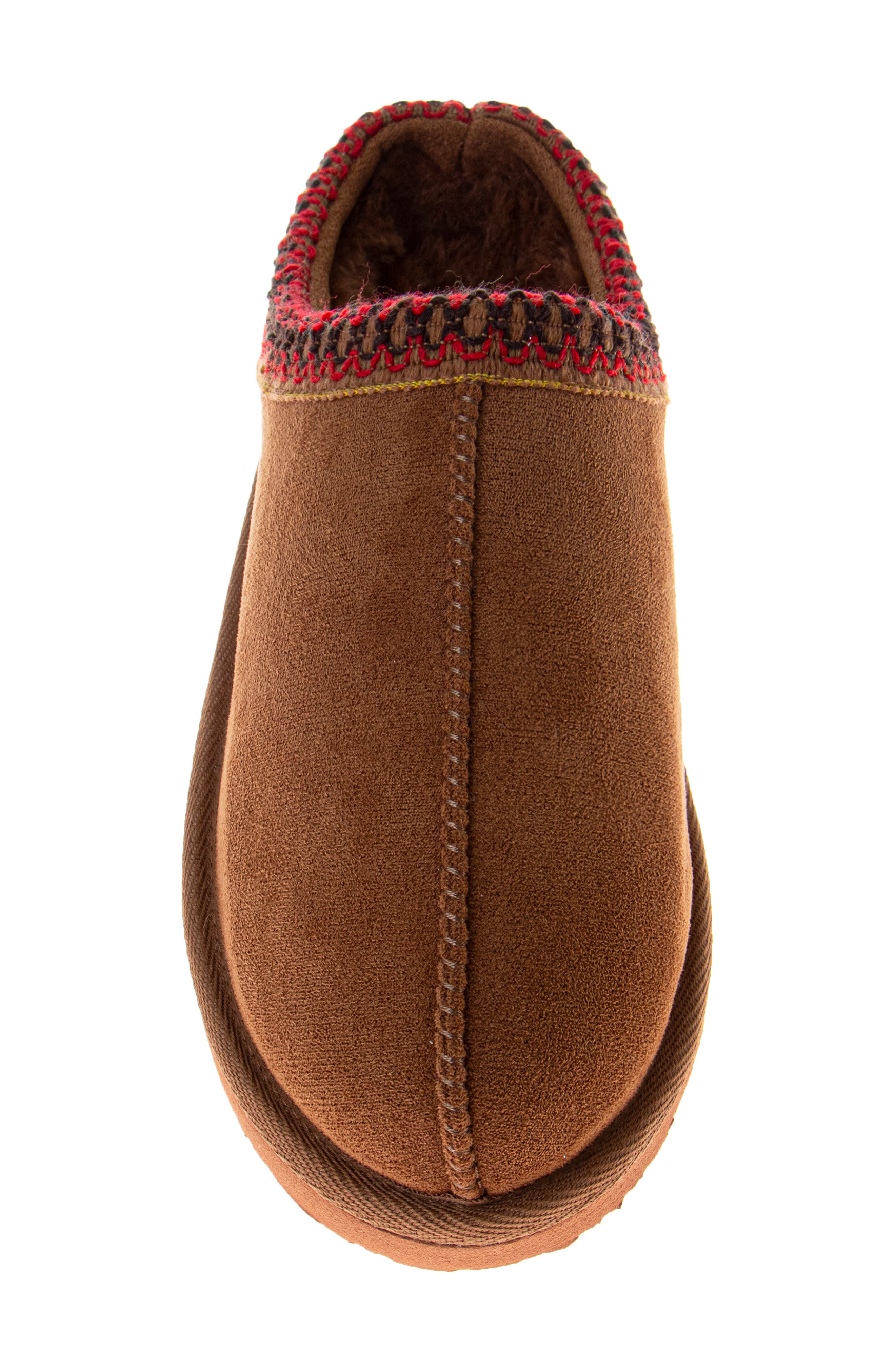 JOSMO Faux Fur Lined Slipper, Alternate, color, Chestnut