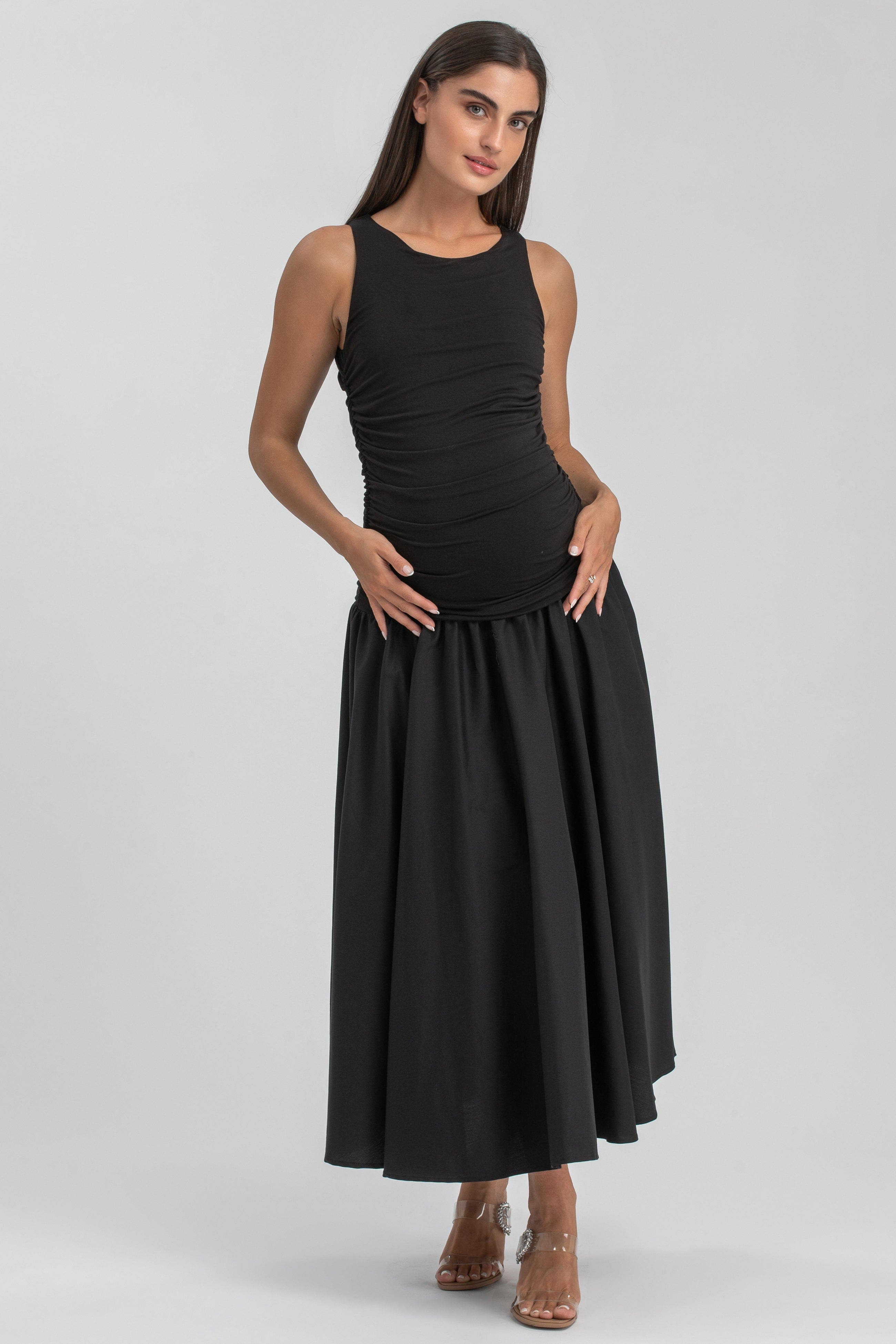 Pietro Brunelli Maternity Merida Drop Waist Maternity Twofer Dress ...
