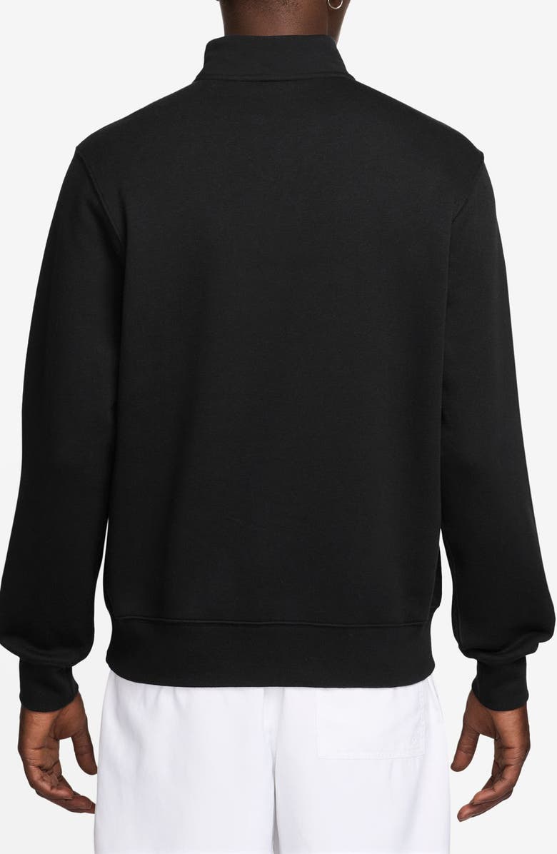 Nike Club Half Zip Pullover, Alternate, color, Black/ White