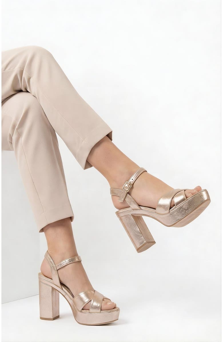 Menina Step Pippa Leather Platform Sandal, Alternate, color,