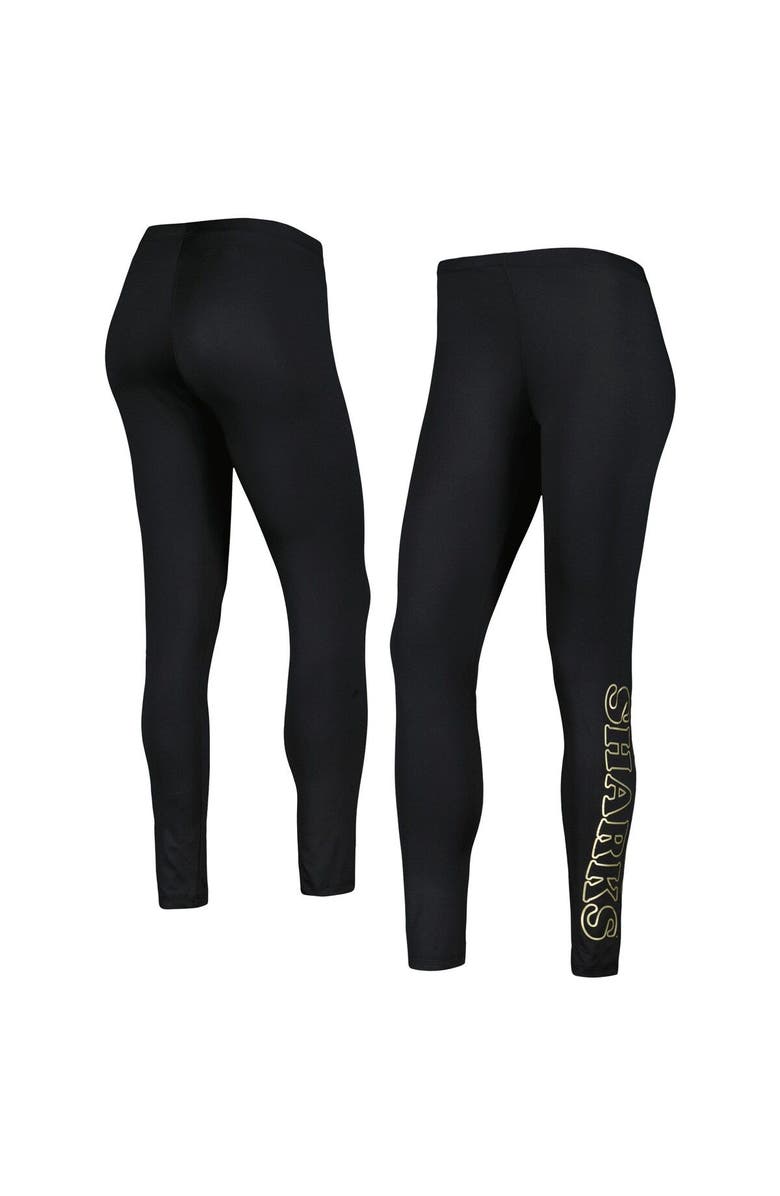 G-III SPORTS BY CARL BANKS Women's G-III Sports by Carl Banks Black San Jose Sharks Stadium Leggings, Main, color, Black