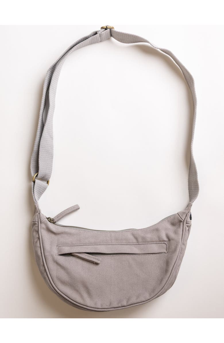 Terra Thread Organic Cotton Crossbody Bag, Main, color, Cloud Grey