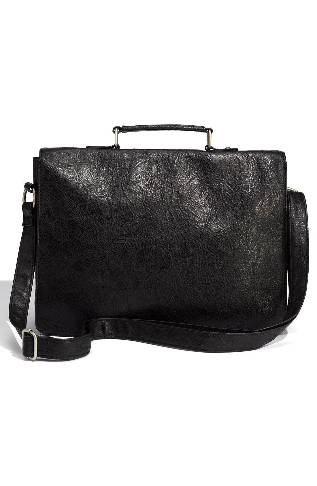 Structured School Bag, Alternate, color, BLACK