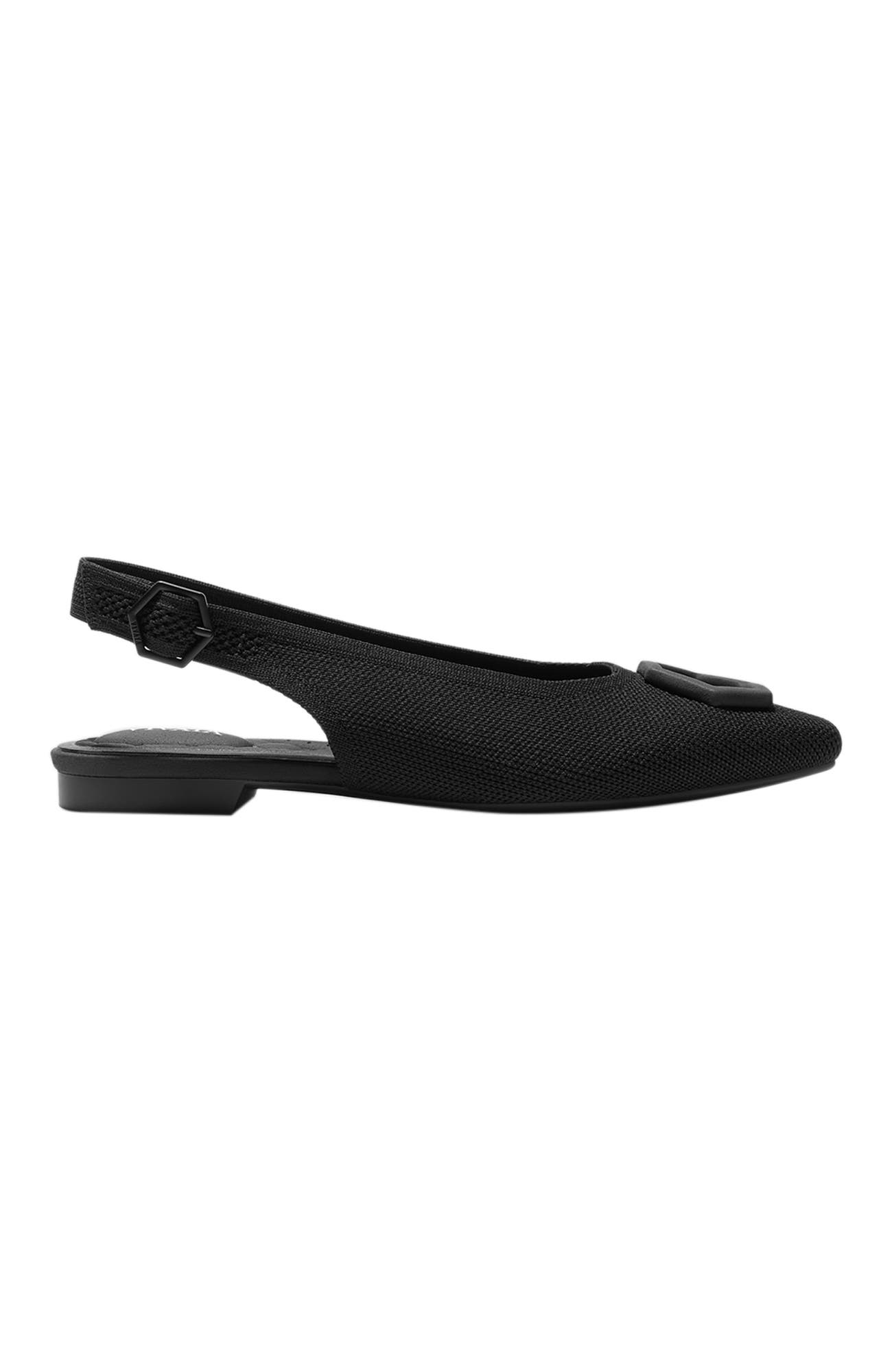 Mini Square-Toe Slingback Sandals, Alternate, color, Black