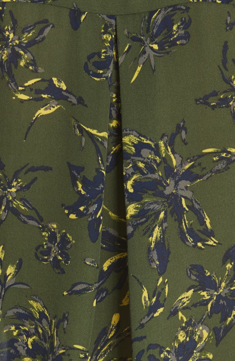 L'AGENCE Nina Print Silk Blouse, Alternate, color,