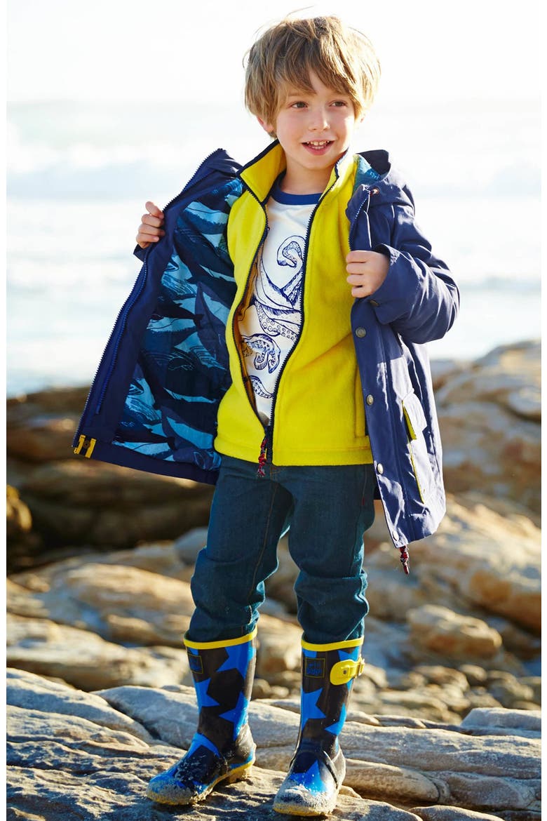 3-in-1 Captain's Jacket, Alternate, color, NAVY/ FISHERMAN YELLOW