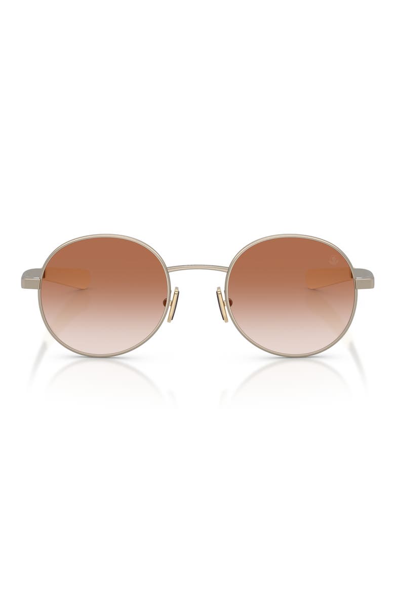 Centro 50mm Gradient Oval Sunglasses, Main, color, MATTE BRONZE / GRADIENT PINK