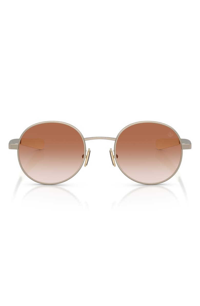 Moncler Centro 50mm Gradient Oval Sunglasses, Main, color, Matte Bronze / Gradient Pink