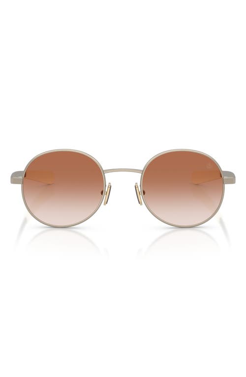 Moncler Centro 50mm Gradient Oval Sunglasses in Matte Bronze/gradient Pink at Nordstrom