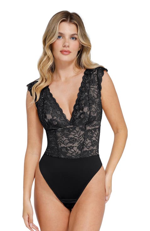 Shapewear Sculpting Lace Bodysuit