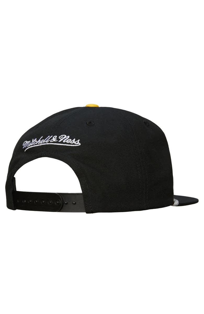 Mitchell & Ness Men's Mitchell & Ness Black Los Angeles Lakers Ascend Deadstock Snapback Hat, Alternate, color, Black