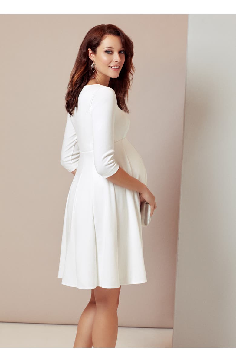 Tiffany Rose Maternity Sienna Maternity Dress, Alternate, color, Cream
