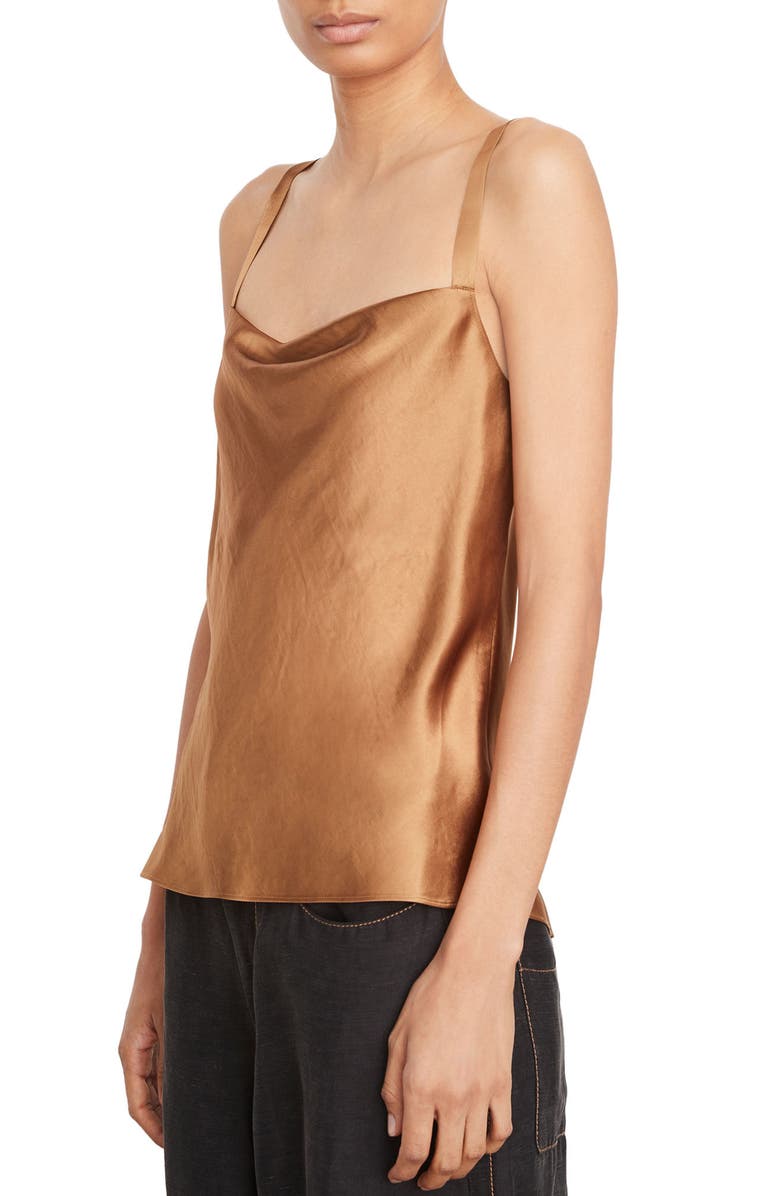 Vince Cowl Neck Satin Camisole, Alternate, color,