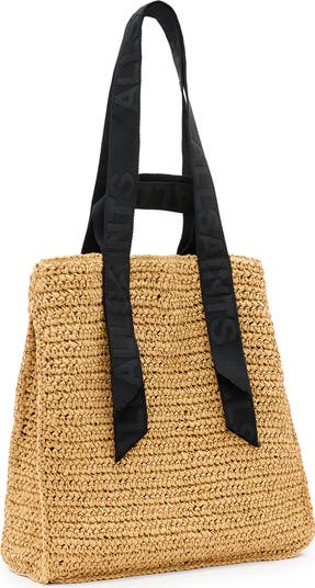AllSaints Lullah Straw Tote Bag Nordstrom