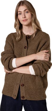 Celtic & Co. British Wool Moss Stitch Cardigan
