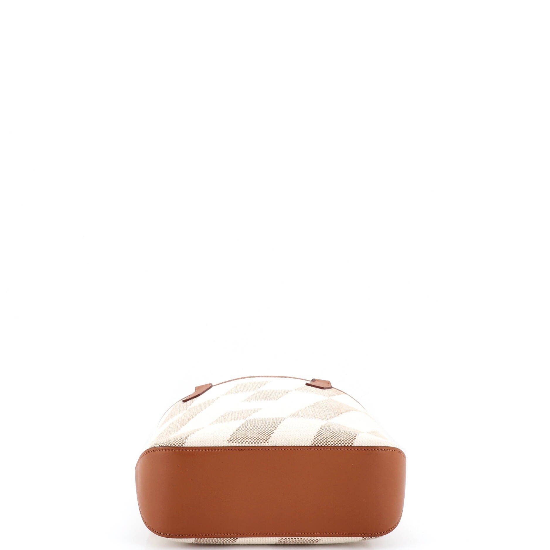 Pre-Owned Hermes Cabas H en Biais Tote Canvas with Leather 27, Alternate, color, Gold