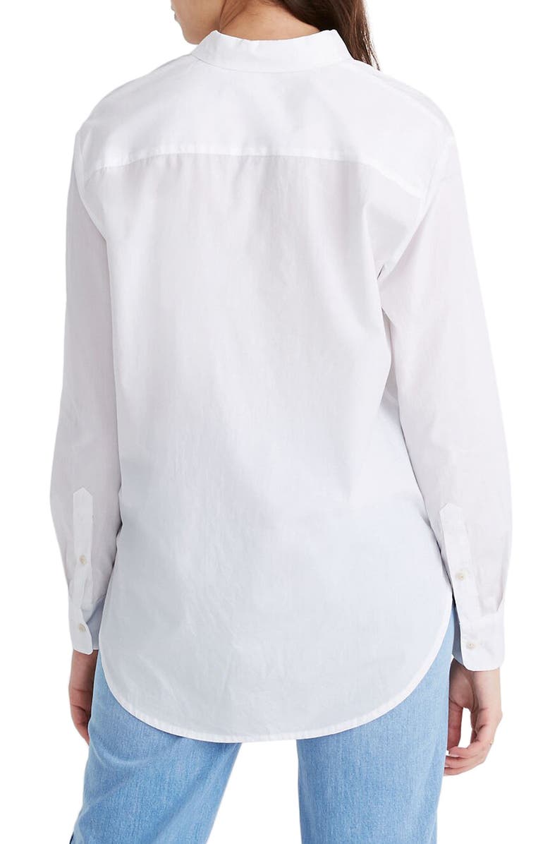 Madewell Oversize Poplin Ex-Boyfriend Shirt, Alternate, color,