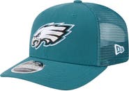 New Era Men's New Era Midnight Green Philadelphia Eagles Main Trucker 9SEVENTY Stretch-Snap Hat