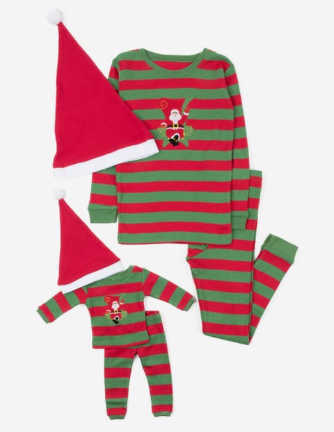 Girls 2-pc. Cotton Pajamas with Matching Doll Accessory -  Holiday Prints/Solids (Toddler, Little Kid & Big Kid)