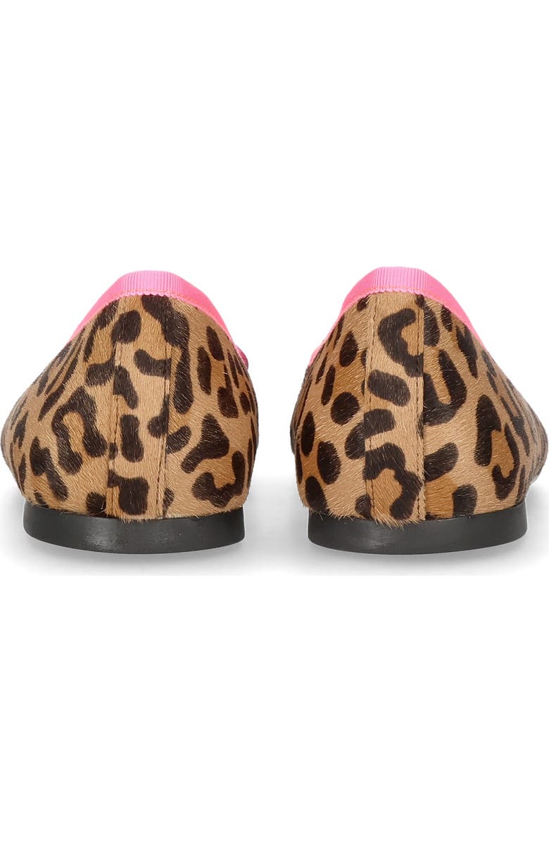 Pretty Ballerinas Round Toe Leopard Ballet Flat, Alternate, color, Black