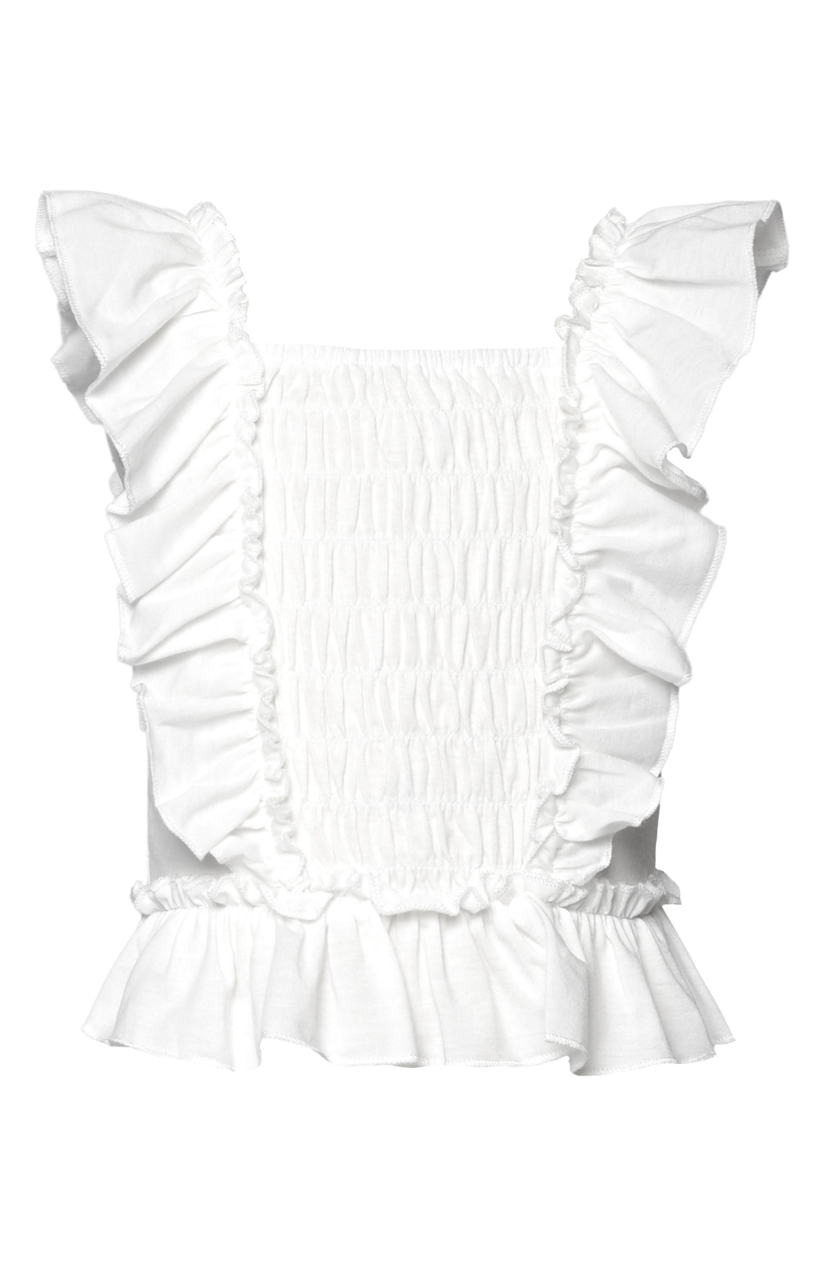 Sara Sara Kids' Ruffle Smocked Top