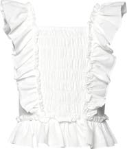 Sara Sara Kids' Ruffle Smocked Top