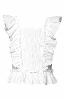 Sara Sara Kids' Ruffle Smocked Top
