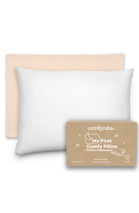 Toddler Pillows with Soft Cotton Pillow Case