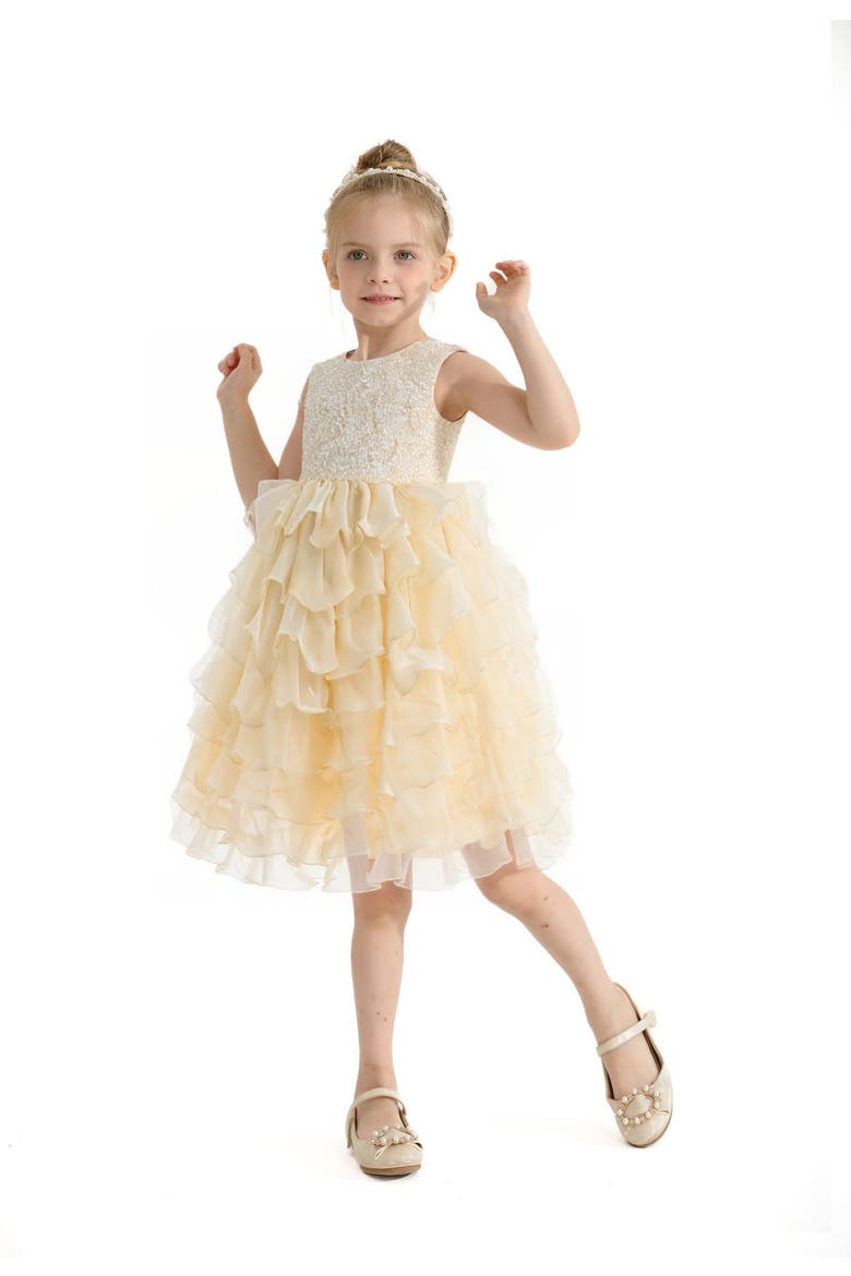 Leah Dress, Alternate, color, Gold
