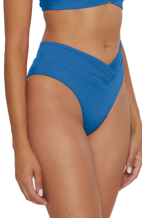 Shop Becca Color Code High Waist Bikini Bottoms In Lagoon