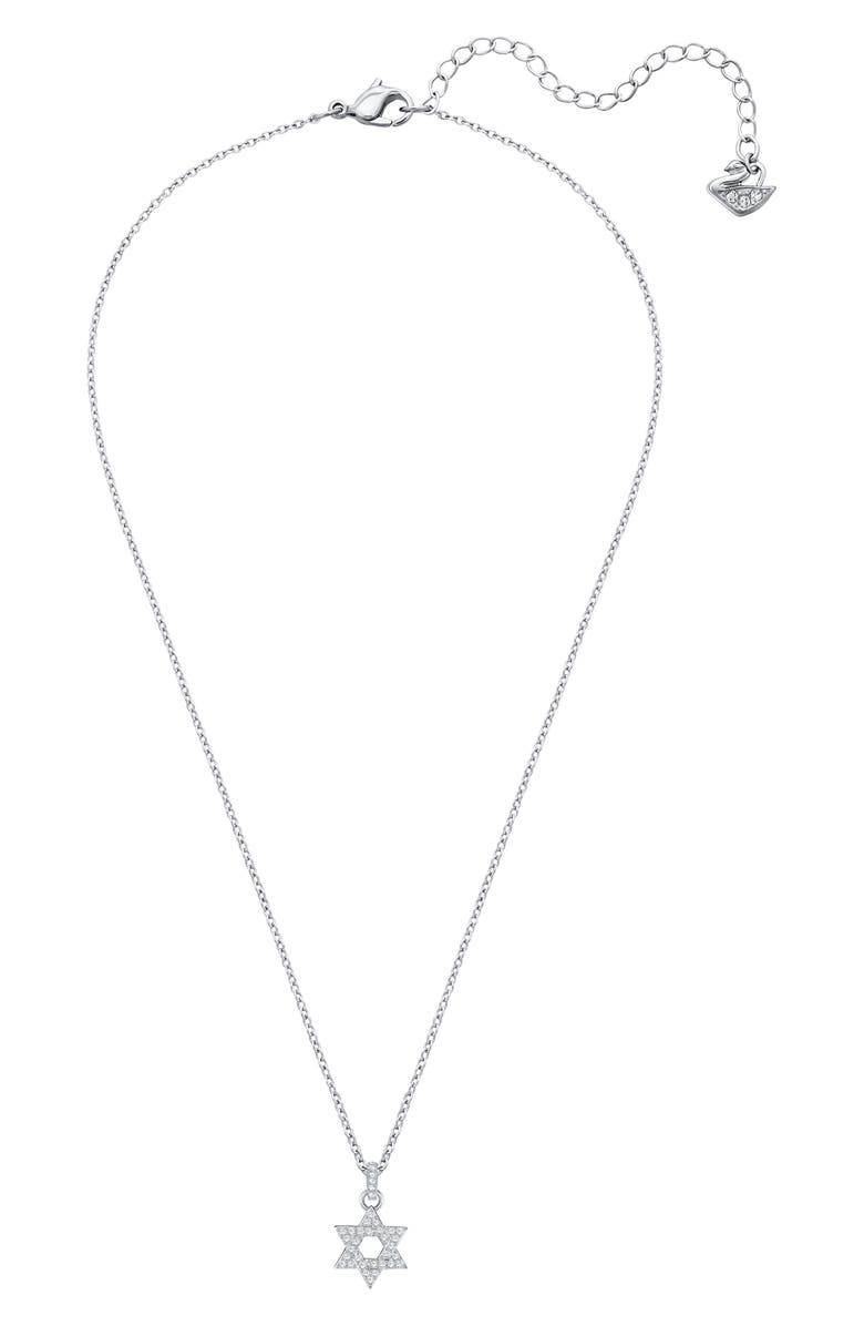 Swarovski Star of David Pendant Necklace, Alternate, color,