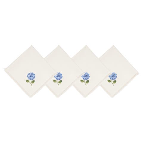 Summer Hydrangea Napkins Set of 4