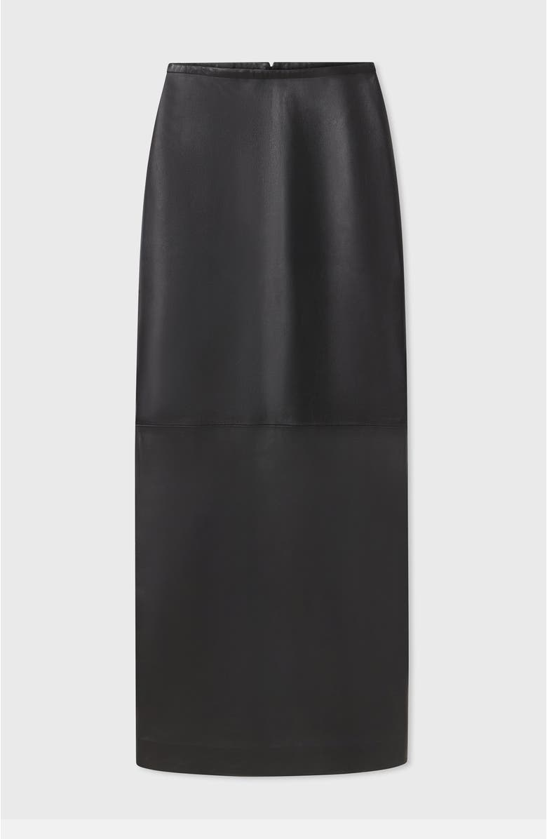CO Full Length Skirt in Leather, Alternate, color, 
