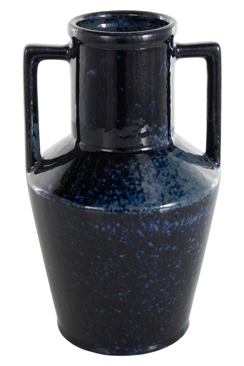 Dark Blue Ceramic Vase, Alternate, color, DARK BLUE