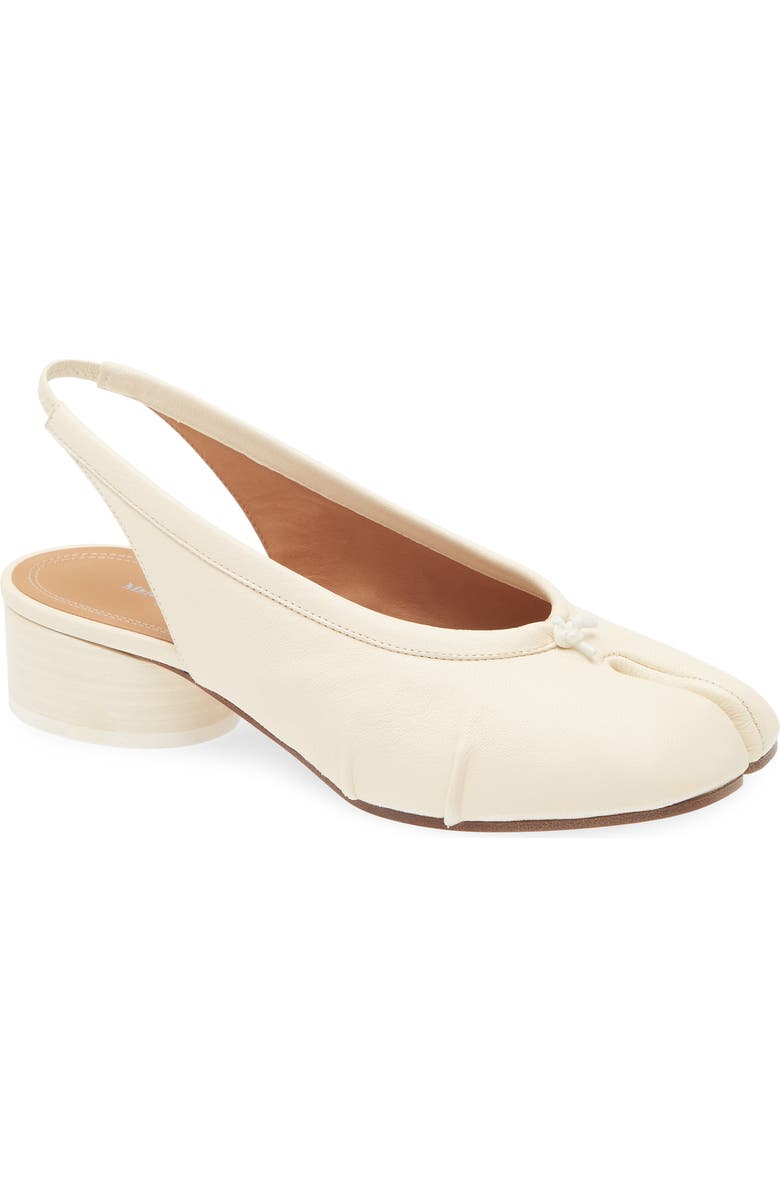 Maison Margiela Tabi Slingback Pump, Main, color, White