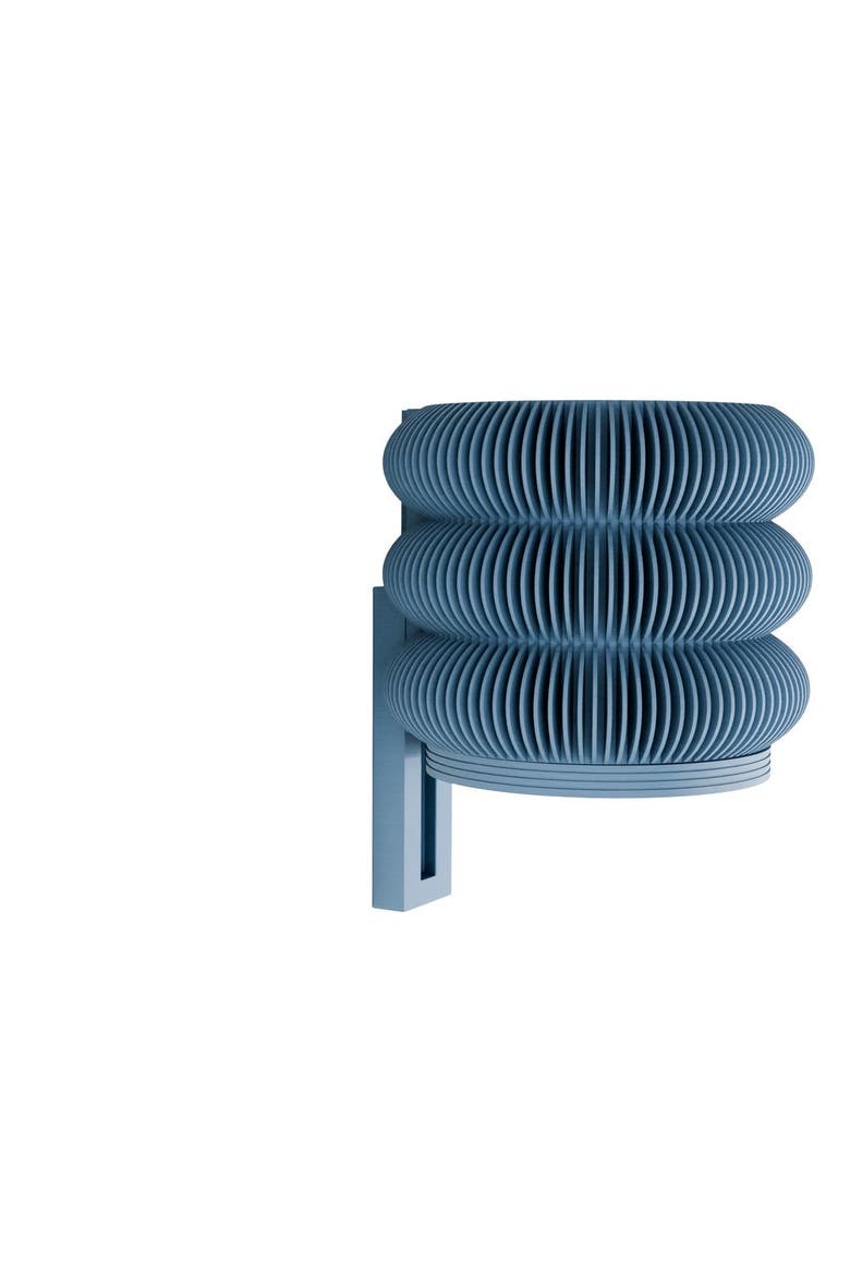 Wall Planter - Triple Bubbles, Main, color, Muted Blue - 6"