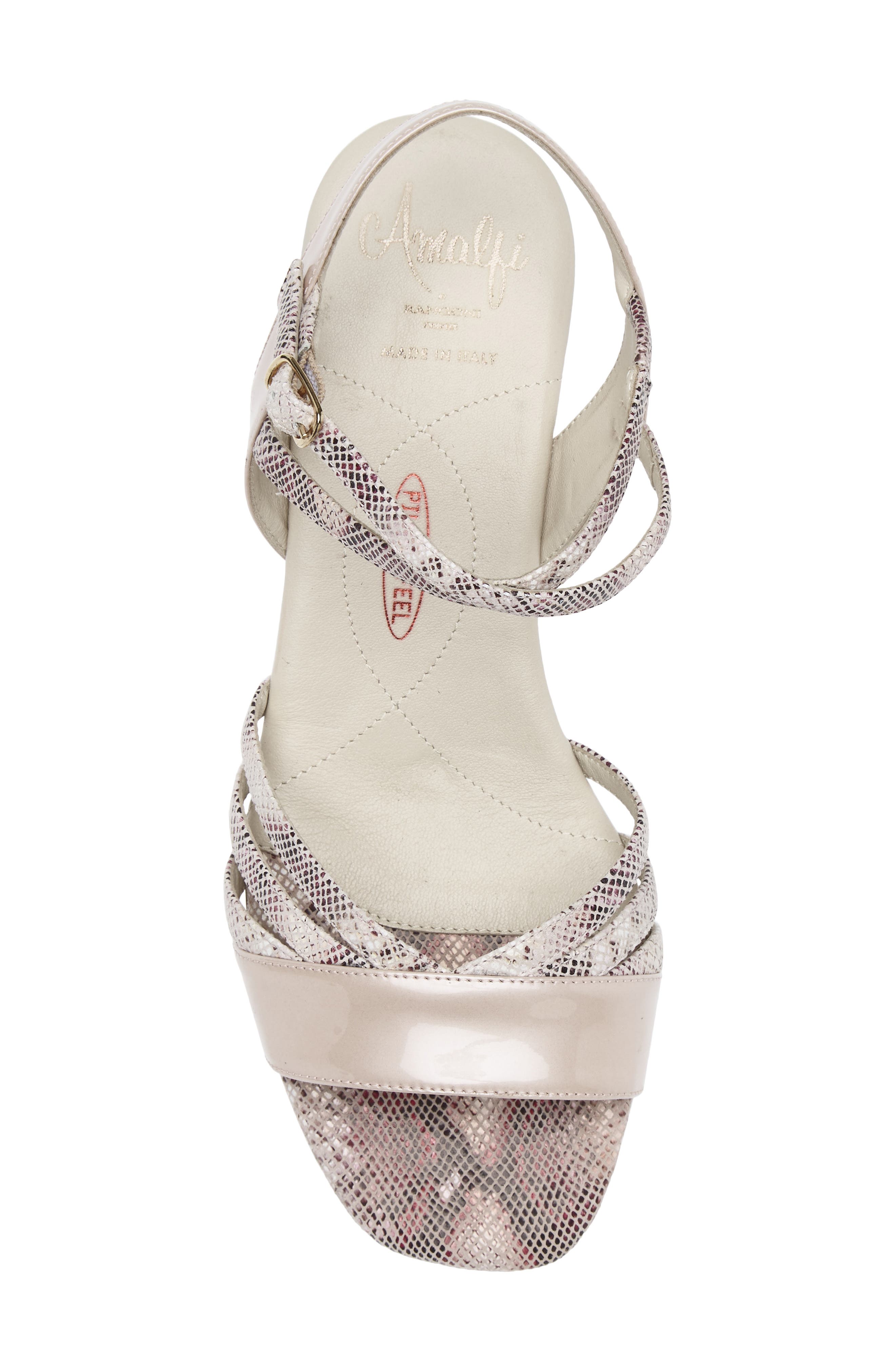 Amalfi by Rangoni Martinez Leather Sandal, Alternate, color, Pink