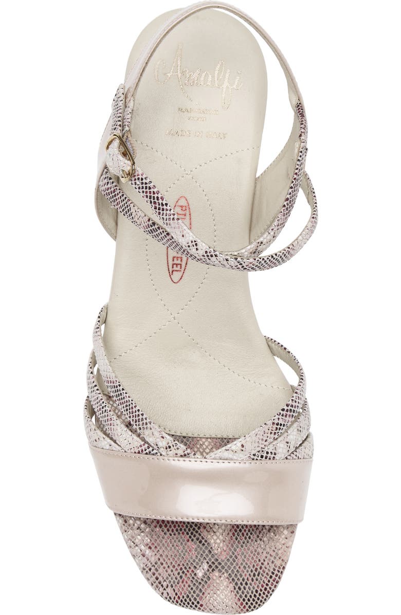 Amalfi by Rangoni Martinez Leather Sandal, Alternate, color, Pink