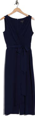Connected Apparel Wrap Jumpsuit