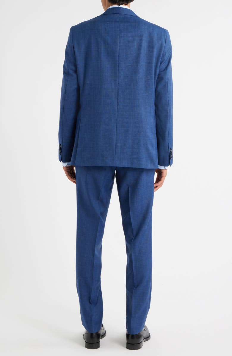 Jack Victor Esprit Blue Deco Plaid Wool Suit, Alternate, color, Blue