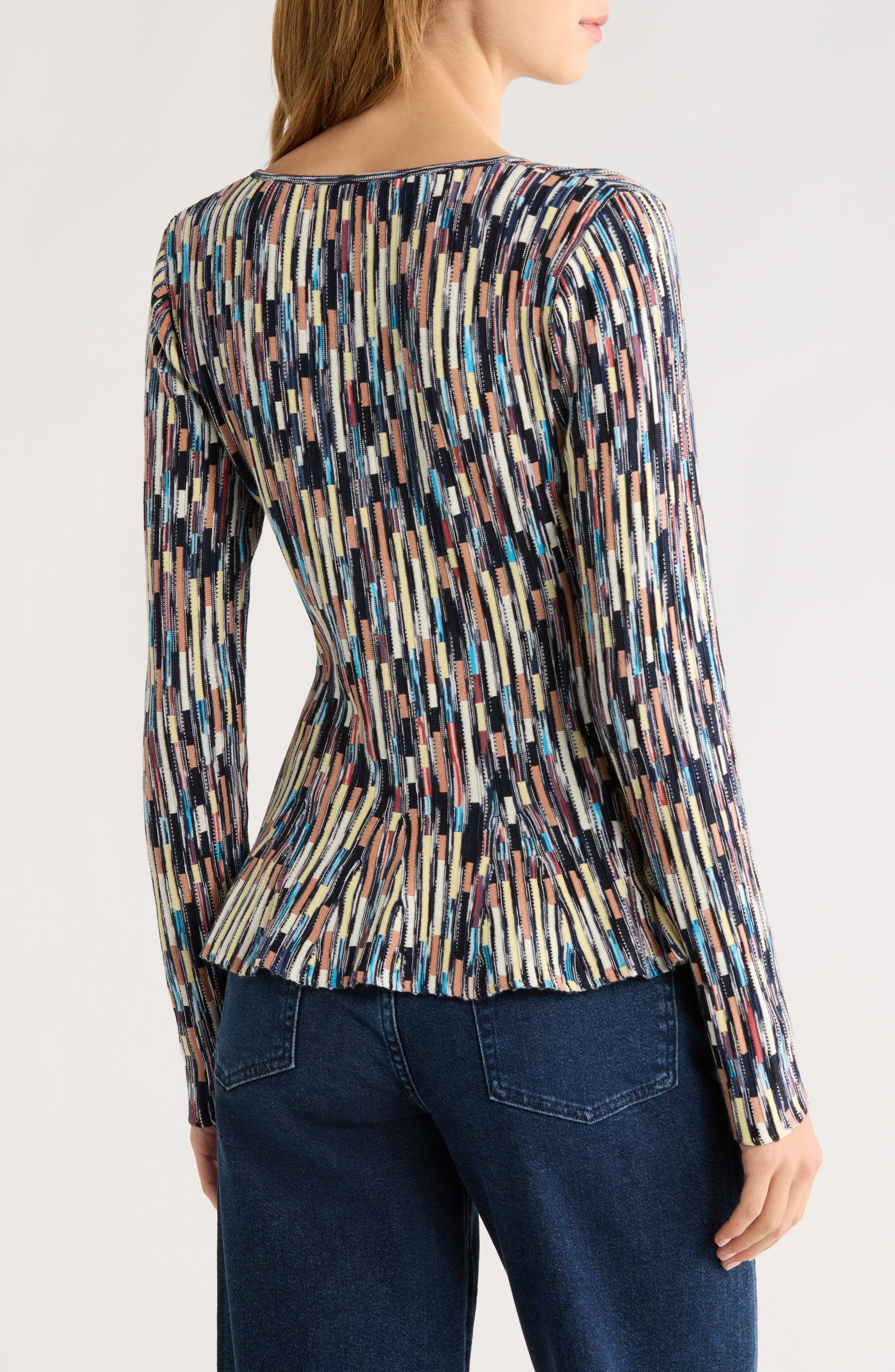 Rosalia Space Dye Cotton Knit Top - image 2