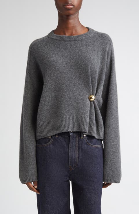 【LOULOU STUDIO】 LOULOU STUDIO Ribbed bouclé-knit wool-blend sweater | THE OUTNET