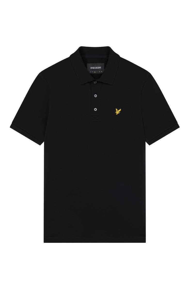 Lyle & Scott Plain Polo Shirt, Alternate, color, Jet Black