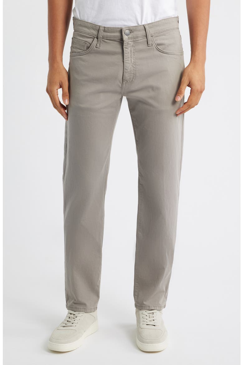 Zach Straight Leg Twill Pants, Main, color, STONE TWILL